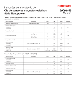 Instru&ccedil;&otilde;es para instala&ccedil;&atilde;o de CIs de sensores magnetorresistivos