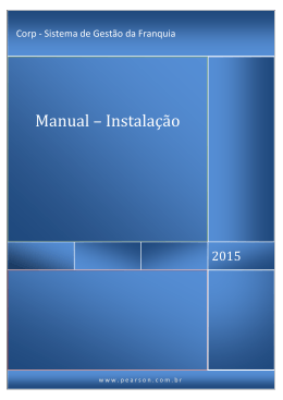 Manual – Instalação do Sistema CORP