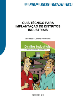 guia t&eacute;cnico para implanta&ccedil;&atilde;o de distritos industriais