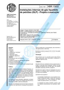 NBR 13932 Instalações internas de GLP