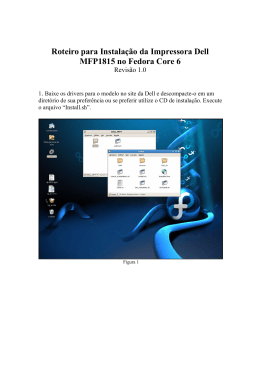 Roteiro para Instalação da Impressora Dell MFP1815 no