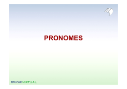 pronomes pessoais - Educação Coletiva