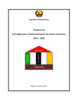 Proposta de Estrat&eacute;gia para o Desenvolvimento do Sector