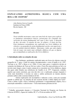 Explicando astronomia b&aacute;sica com uma bola de isopor