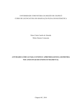 Segundo Lorenzato a Geometria est&aacute; ausente ou