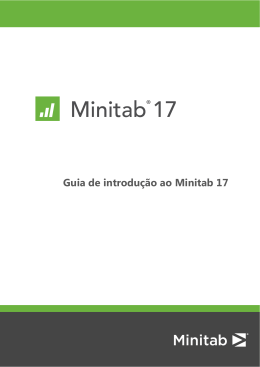 Guia de introdu&ccedil;&atilde;o ao Minitab 17