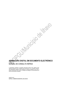 Assinatura Digital - Câmara Municipal de Ílhavo