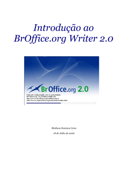 Introdu&ccedil;&atilde;o ao BrOffice.org Writer 2.0