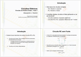 Circuito RC sem Fonte