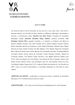VILAREALST°ANTONIO ASSEMBLEIA MUNICIPAL