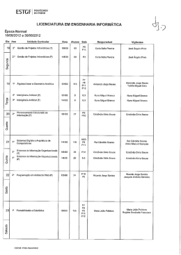 LICENClATURA EM ENGENHARIA INFGR&Iacute;VI&Aacute;TICA &Eacute;poca
