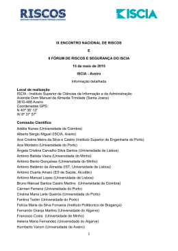 1 IX ENCONTRO NACIONAL DE RISCOS E II F&Oacute;RUM DE