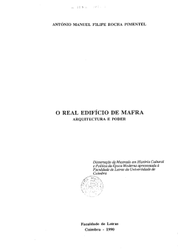 0 REAL EDIFÍCIO DE MAFRA.