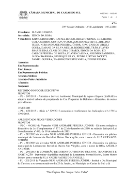 Expediente da sess&atilde;o de 10/12/2015.