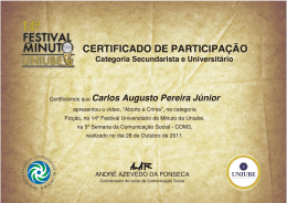 Carlos Augusto Pereira Junior - Portal do Curso de Comunicação