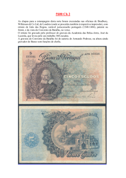 As Emiss&otilde;es do Banco de Portugal em Escudos