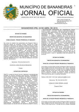 - Prefeitura Municipal de Bananeiras