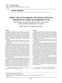 An&aacute;lise cr&iacute;tica de investiga&ccedil;&otilde;es sobre doen&ccedil;as infecciosas