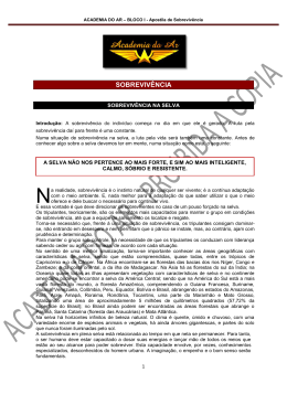 ACADEMIA DO AR - Apostila de Sobrevivencia