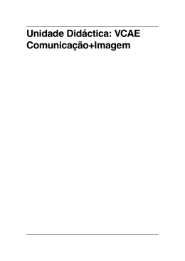 Unidade Didáctica: VCAE Comunicação+Imagem