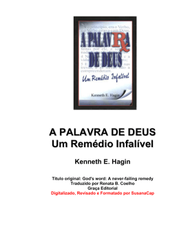 A Palavra de Deus - Um Remedio Infalivel