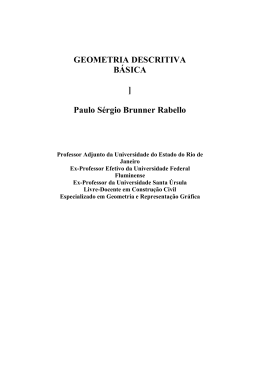 GEOMETRIA DESCRITIVA B&Aacute;SICA ] Paulo S&eacute;rgio Brunner Rabello