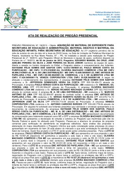 - PREFEITURA MUNICIPAL DE PASSIRA