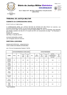 Di&aacute;rio da Justi&ccedil;a Militar Eletr&ocirc;nico