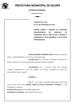 Decreto no. 2376 - Prefeitura Municipal de Iguape