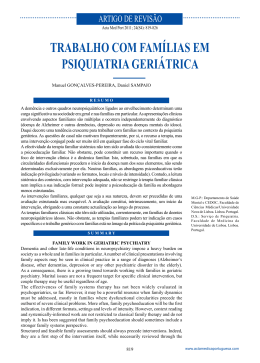 Gon&ccedil;alves-Pereira M and Sampaio D_Trabalho com familias