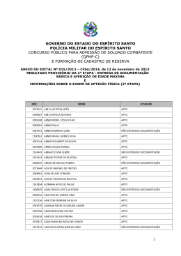 GOVERNO DO ESTADO DO ESPÍRITO SANTO POLÍCIA