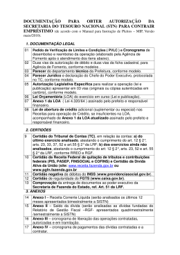 documenta&ccedil;&atilde;o para obter autoriza&ccedil;&atilde;o da