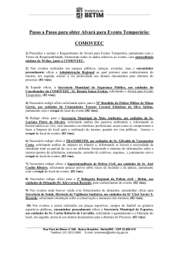 Passo a Passo para obter Alvará para Evento Temporário