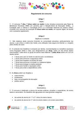 Regulamento do concurso