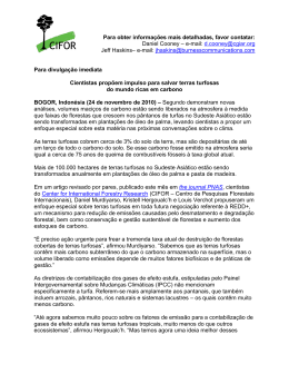 Para obter informações mais detalhadas, favor contatar