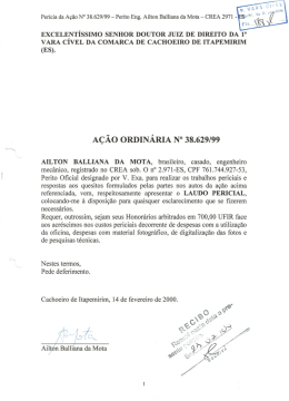 A&Ccedil;&Atilde;O ORDIN&Aacute;RIA N&deg; 38.629/99