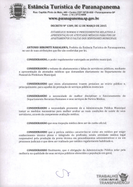 Decreto 1389 - Prefeitura Municipal de Paranapanema-SP