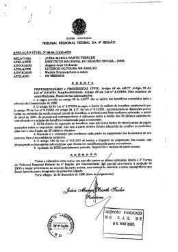 TRIBUNAL REGIONAL FEDERAL DA 4g REGIÃO