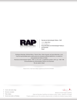 Redalyc.Custo de oportunidade para a parte autora em processos