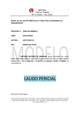Laudo Pericial Judicial - Instituto Caetano Andrade
