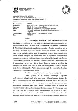 veja: decisão favorável a anapost