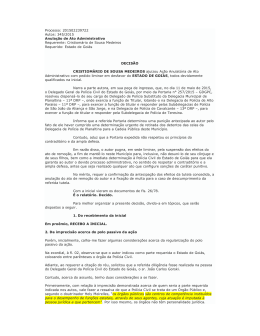 Processo: 201502239722 Autos: 345/2015 Anula&ccedil;&atilde;o de Ato