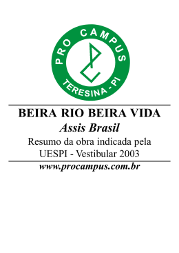 BEIRA RIO BEIRA VIDA Assis Brasil