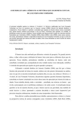 O HUMOR LEVADO A S&Eacute;RIO EM AS MENTIRAS QUE OS HOMENS