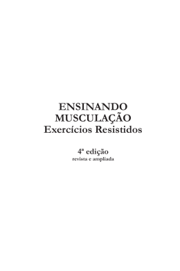 Ensinando Musculação Exercícios Resistidos 4ª edição