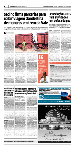 Sedihc firma parcerias para coibir viagem