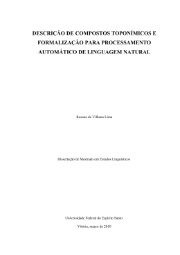 descri&ccedil;&atilde;o de compostos topon&iacute;micos e formaliza&ccedil;&atilde;o para