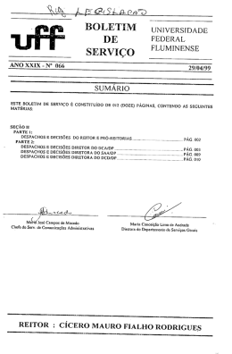 066, de /4/1999 - Universidade Federal Fluminense