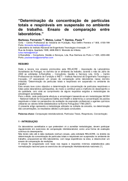 &ldquo;Determina&ccedil;&atilde;o da concentra&ccedil;&atilde;o de part&iacute;culas totais e