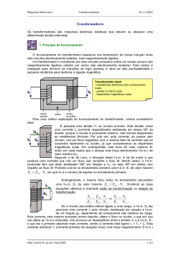 Apostila 1 de Transformadores Monof&aacute;sicos